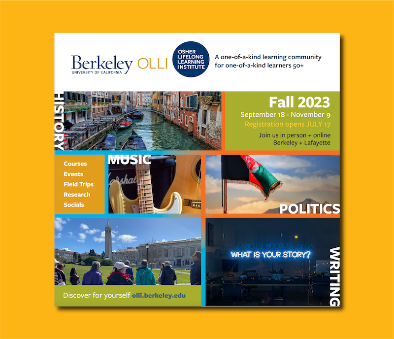 Cover of Fall 2023 brochure